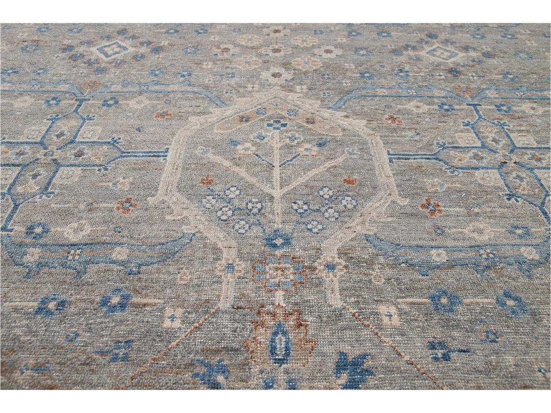 Modern Indian Artisan Wool Rug12 X 16
