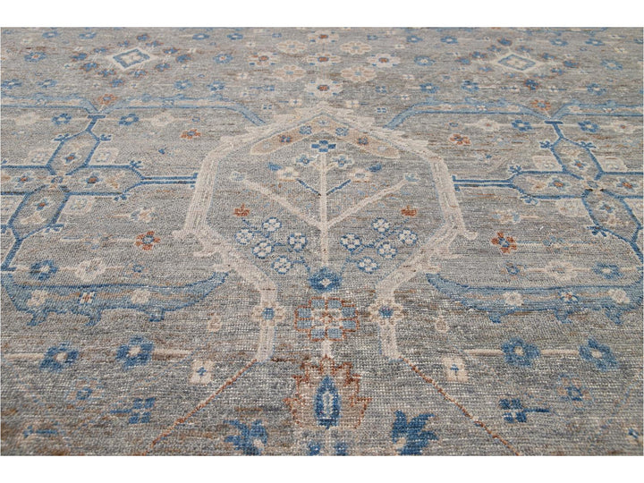 Modern Indian Artisan Wool Rug12 X 16