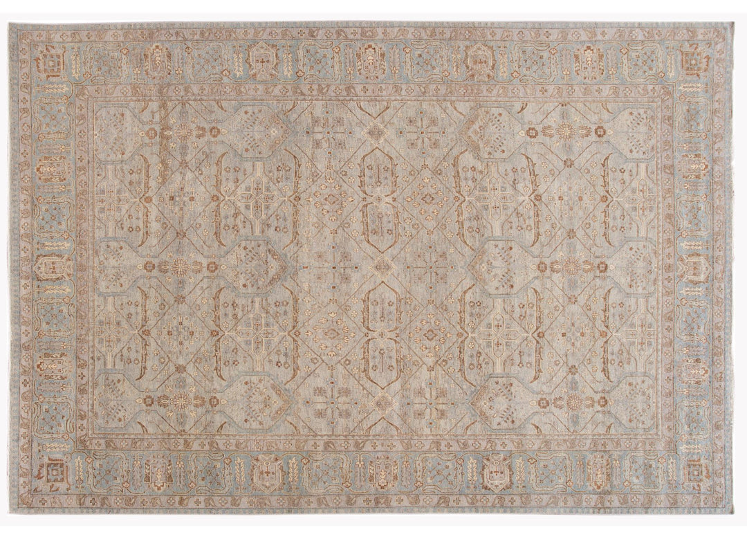 21st Century Contemporary Indian Wool Rug, 10 X 14