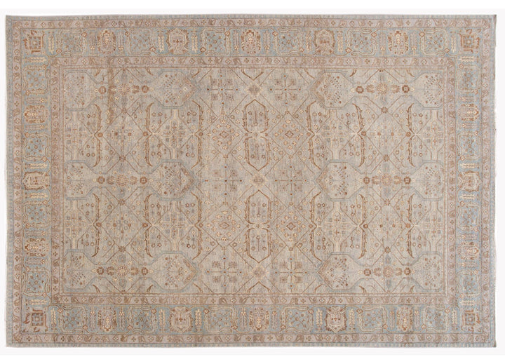 21st Century Contemporary Indian Wool Rug, 10 X 14