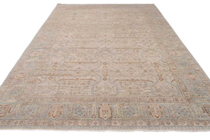 21st Century Contemporary Indian Wool Rug, 10 X 14