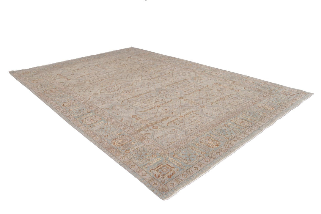21st Century Contemporary Indian Wool Rug, 10 X 14