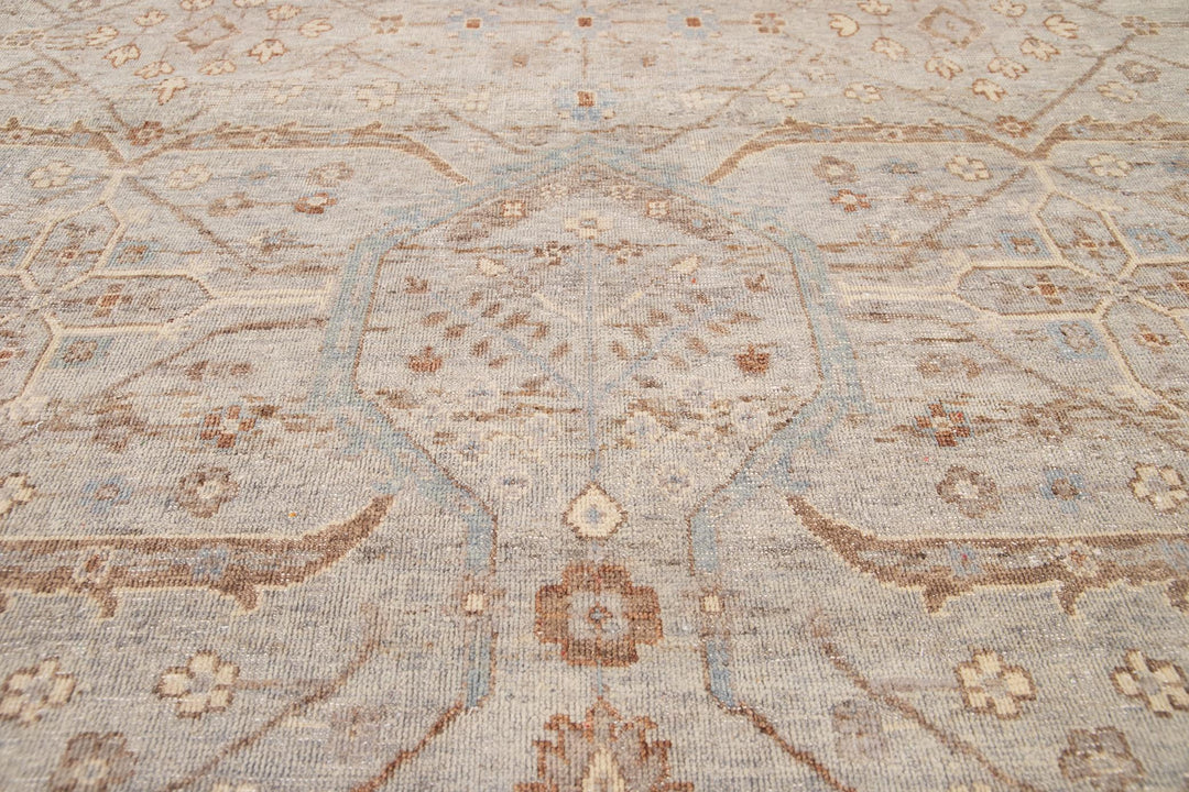 21st Century Contemporary Indian Wool Rug, 10 X 14