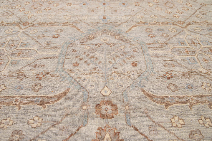 21st Century Contemporary Indian Wool Rug, 10 X 14