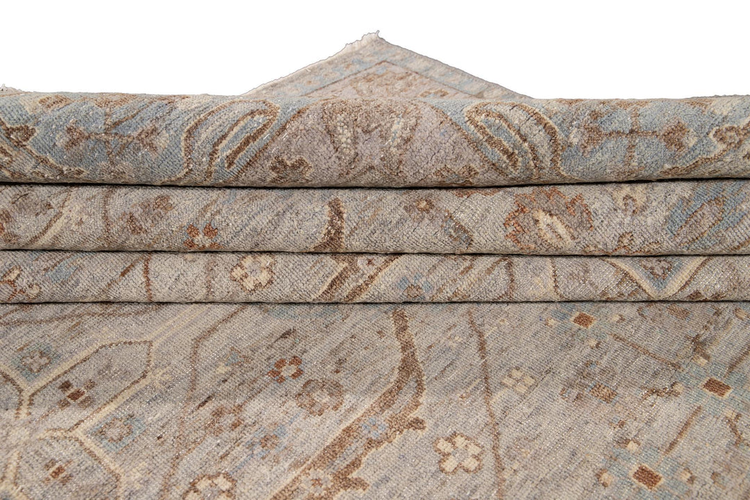 21st Century Contemporary Indian Wool Rug, 10 X 14