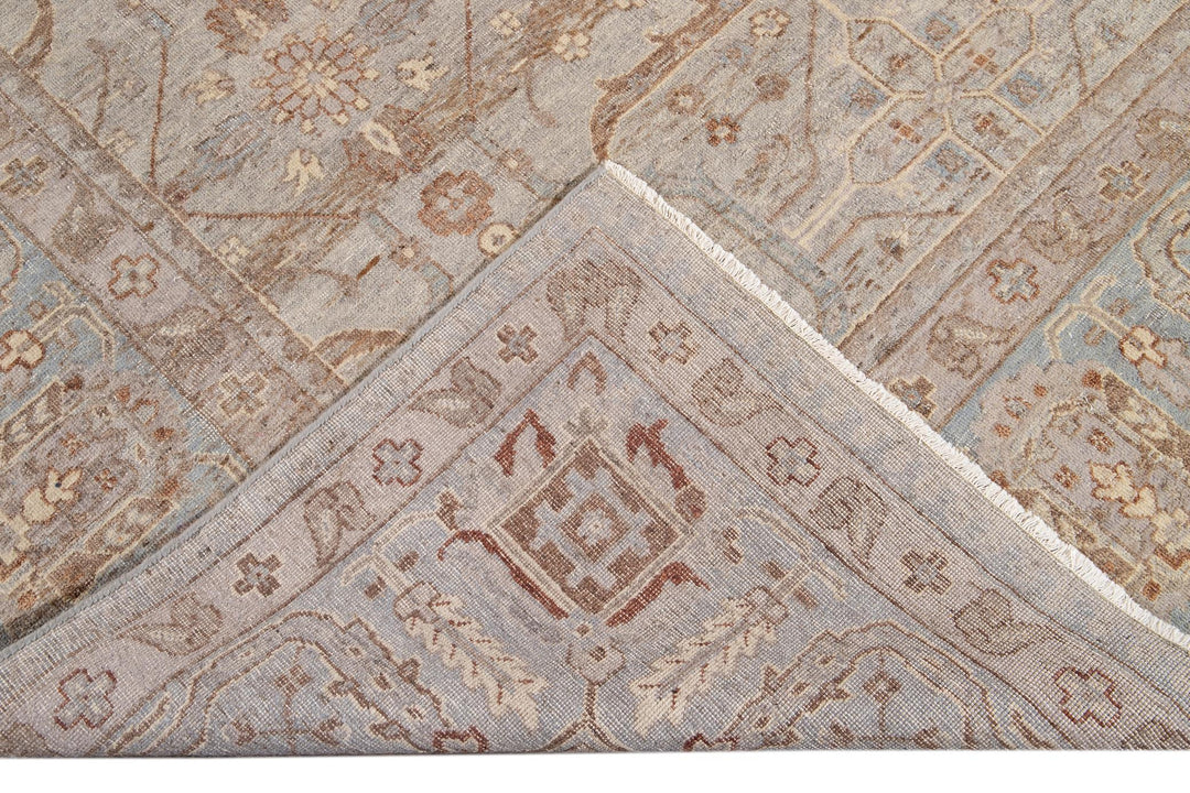 21st Century Contemporary Indian Wool Rug, 10 X 14