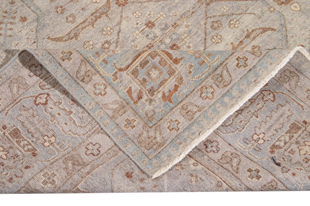 21st Century Contemporary Indian Wool Rug, 10 X 14