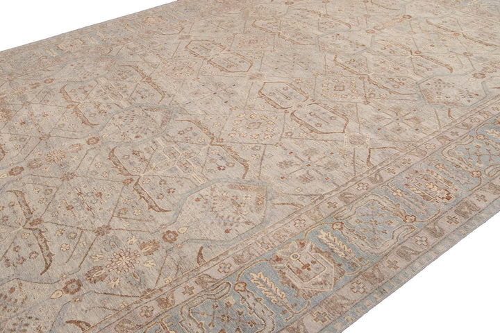 21st Century Contemporary Indian Wool Rug, 10 X 14