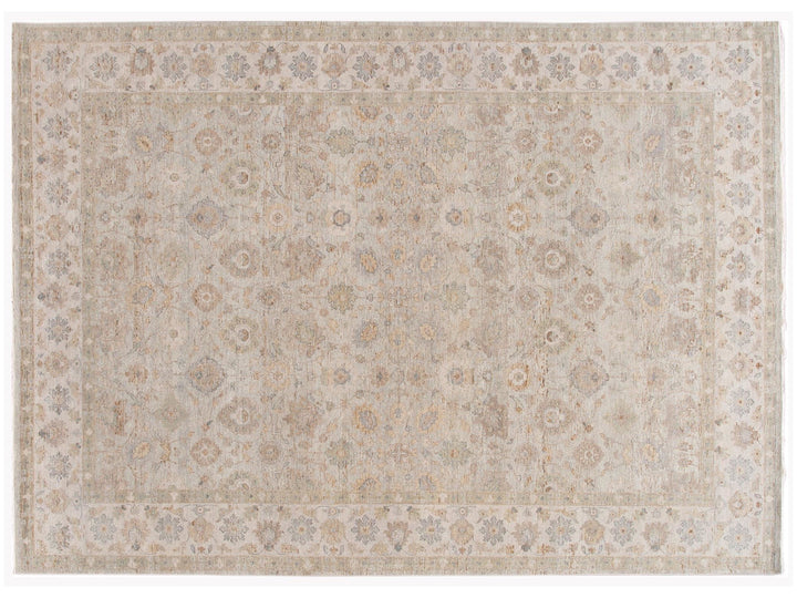 Modern Indian Artisan Wool Rug 10 X 14