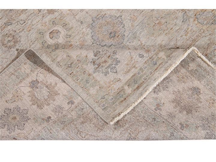 Modern Indian Artisan Wool Rug 10 X 14