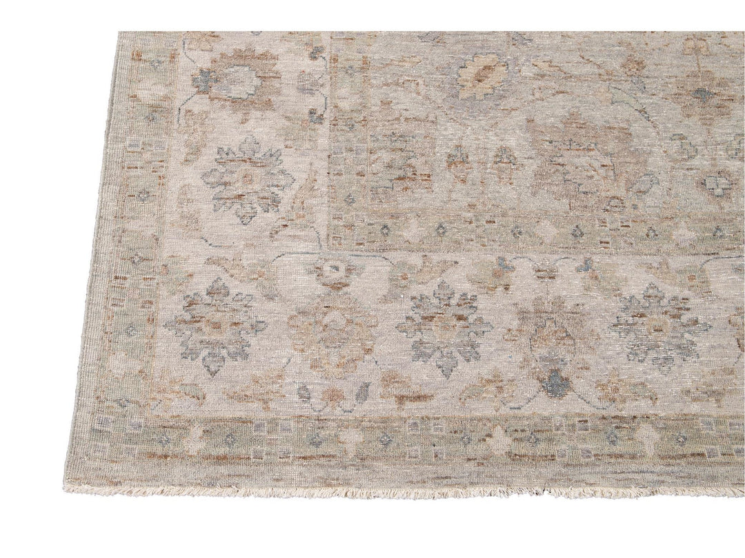Modern Indian Artisan Wool Rug 10 X 14