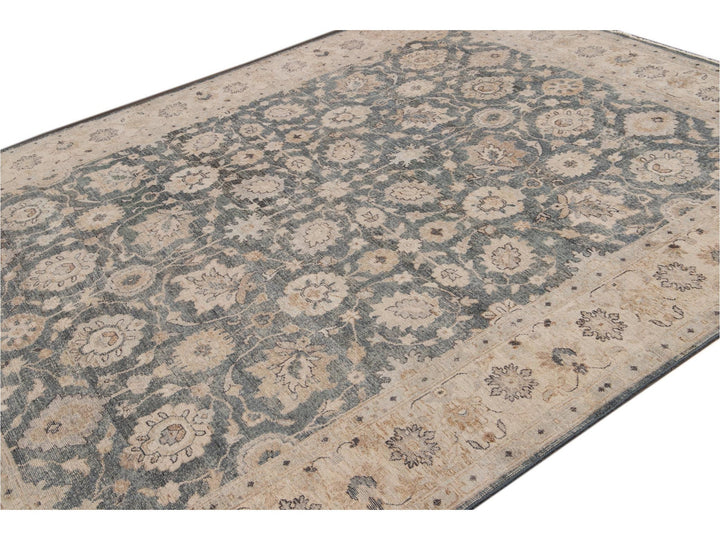 21st Century Modern Indian Wool Rug, 8 X 11