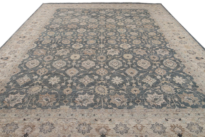 21st Century Contemporary Indian Wool Rug, 12 X 15