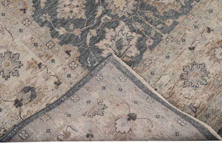 21st Century Contemporary Indian Wool Rug, 12 X 15