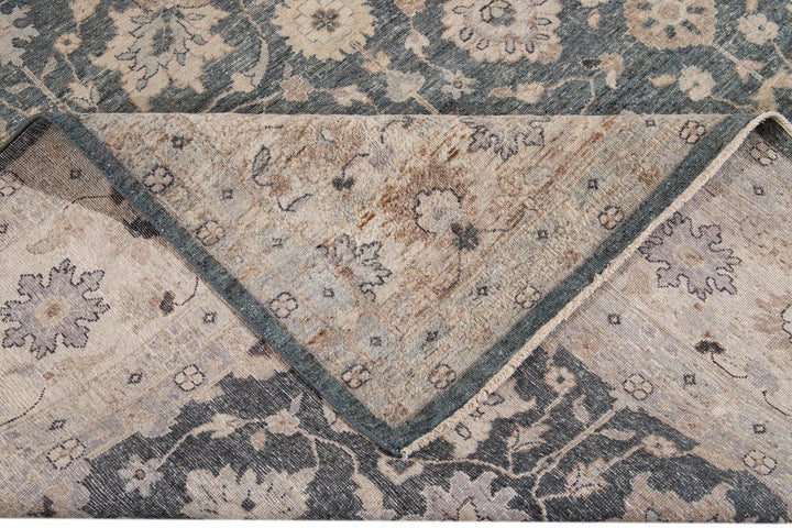 21st Century Contemporary Indian Wool Rug, 12 X 15