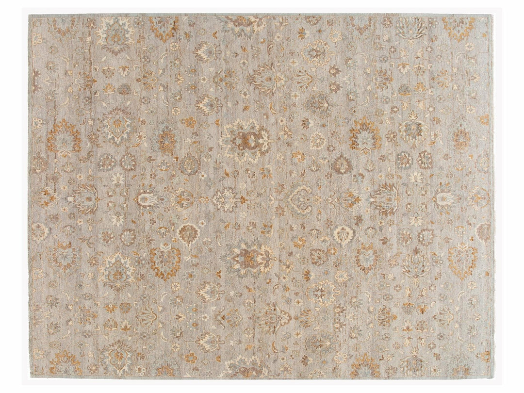 Modern Indian Artisan Wool Rug 12 X 15
