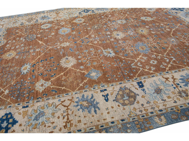 Modern Indian Wool Rug 10 X 14