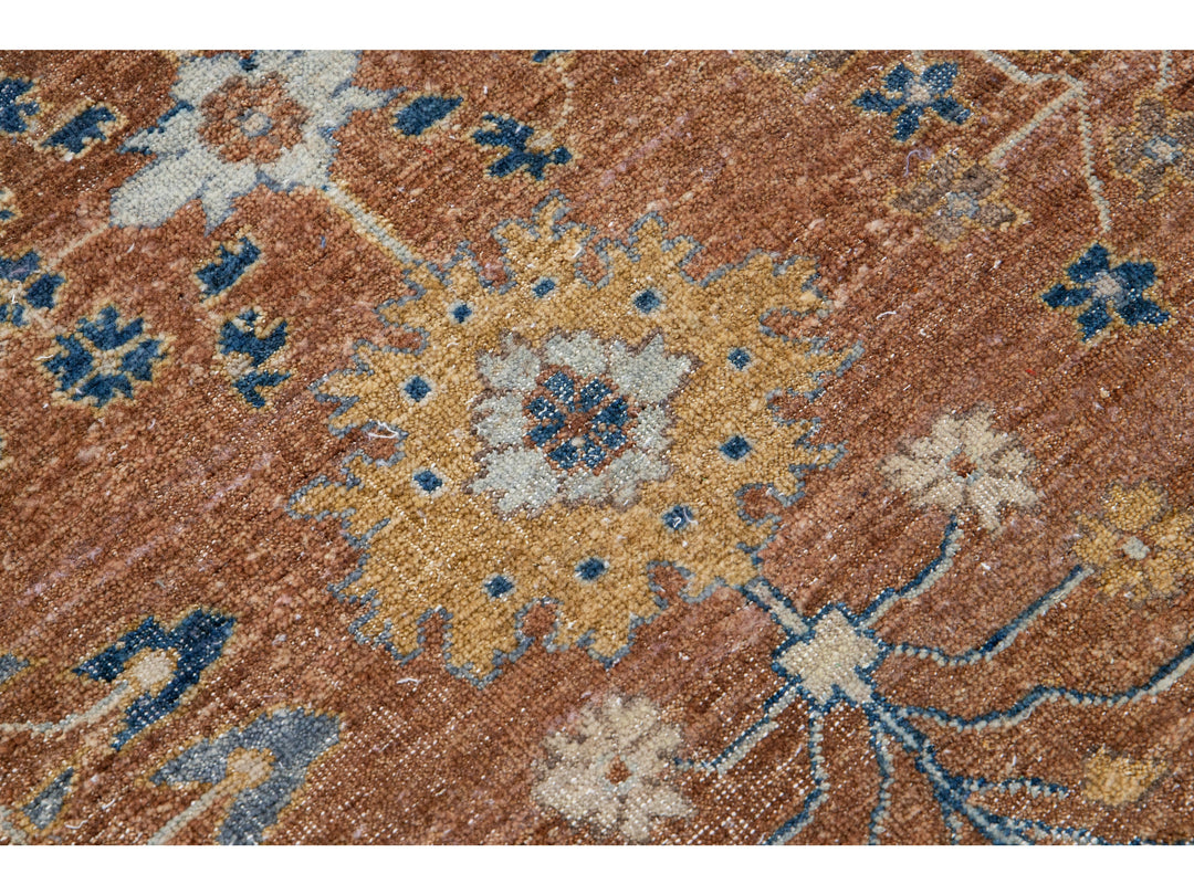 Modern Indian Wool Rug 9 X 12