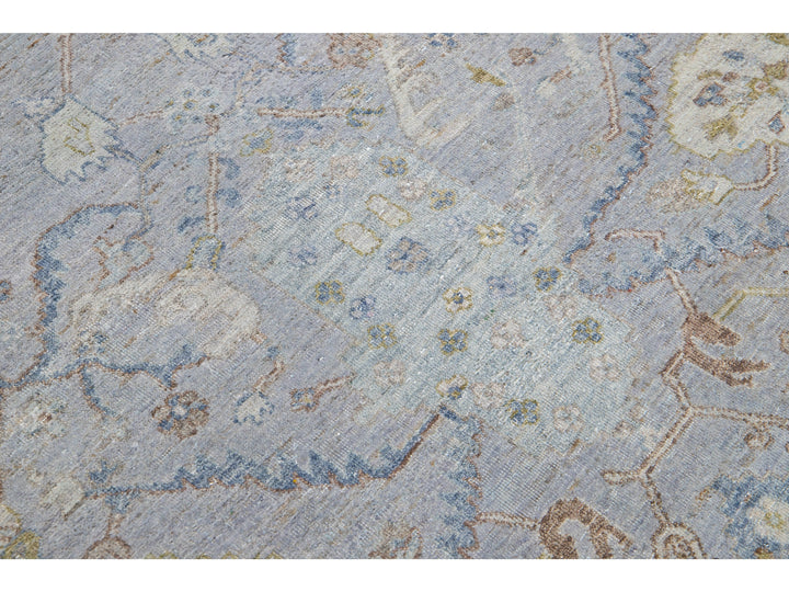 Modern Indian Wool Rug 9 X 12