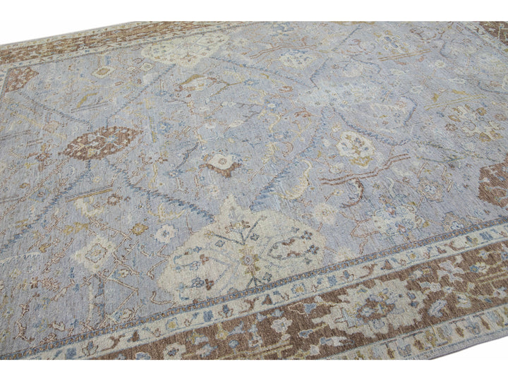 Modern Indian Wool Rug 9 X 12