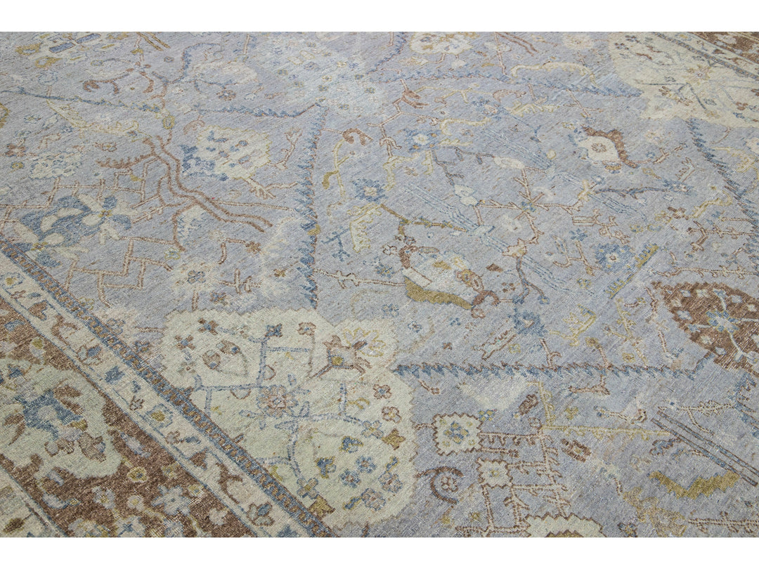 Modern Indian Wool Rug 9 X 12