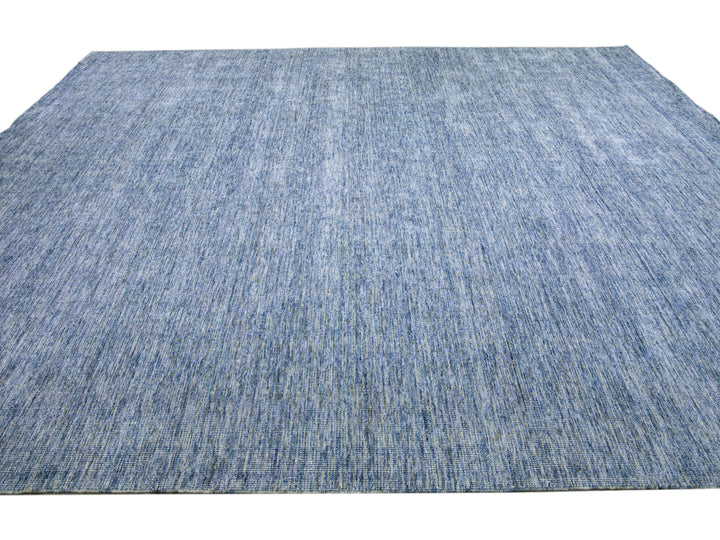 Modern Bamboo & Silk Groove Rug 9 X 12