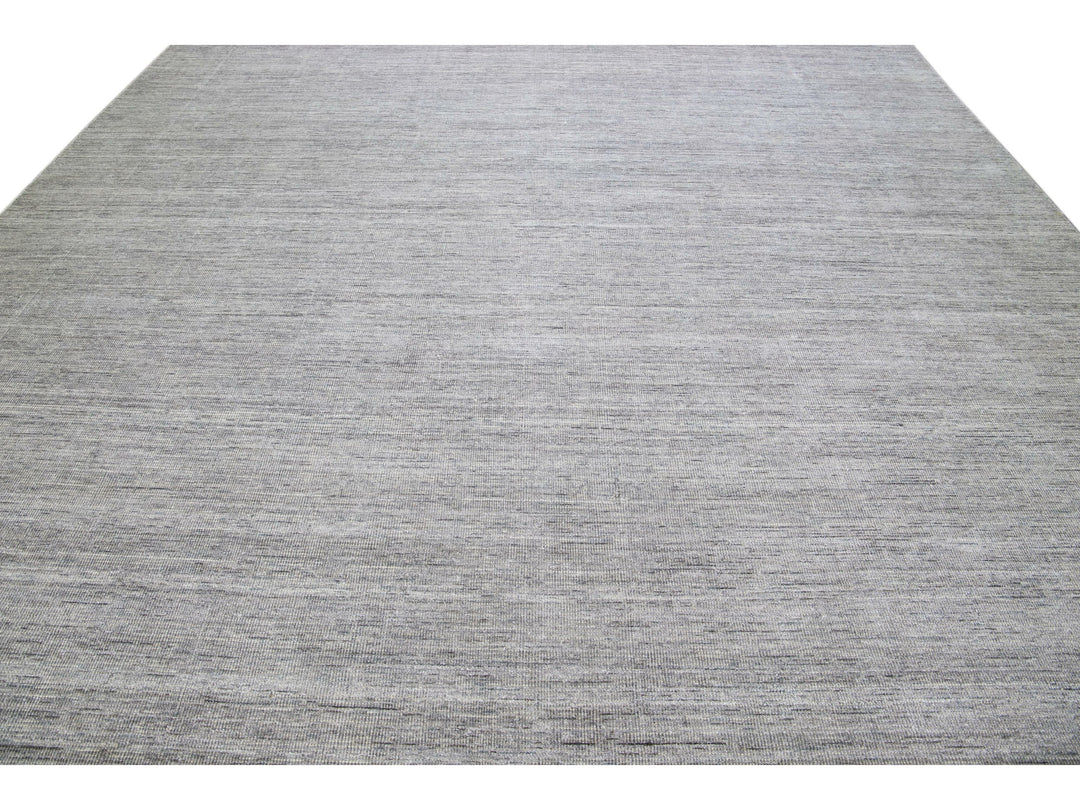 Modern Bamboo & Silk Groove Rug 12 X 15