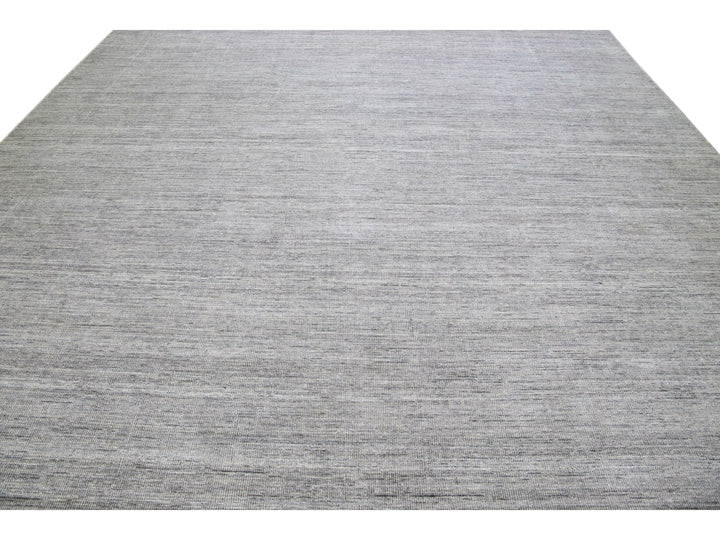 Modern Bamboo & Silk Groove Rug 12 X 15