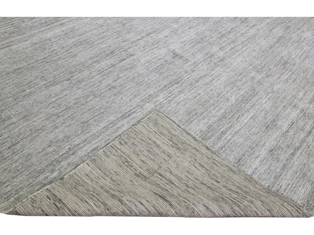 Modern Bamboo & Silk Groove Rug 12 X 15