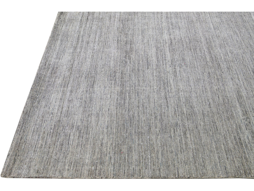 Modern Bamboo & Silk Groove Rug 12 X 15