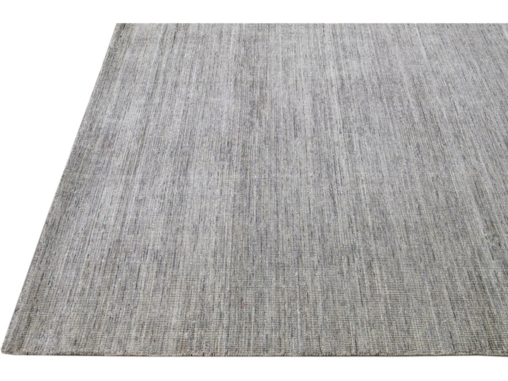 Modern Bamboo & Silk Groove Rug 12 X 15