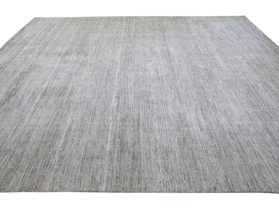 Modern Bamboo & Silk Groove Rug 12 X 15