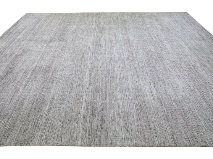 Modern Bamboo & Silk Groove Rug 12 X 15
