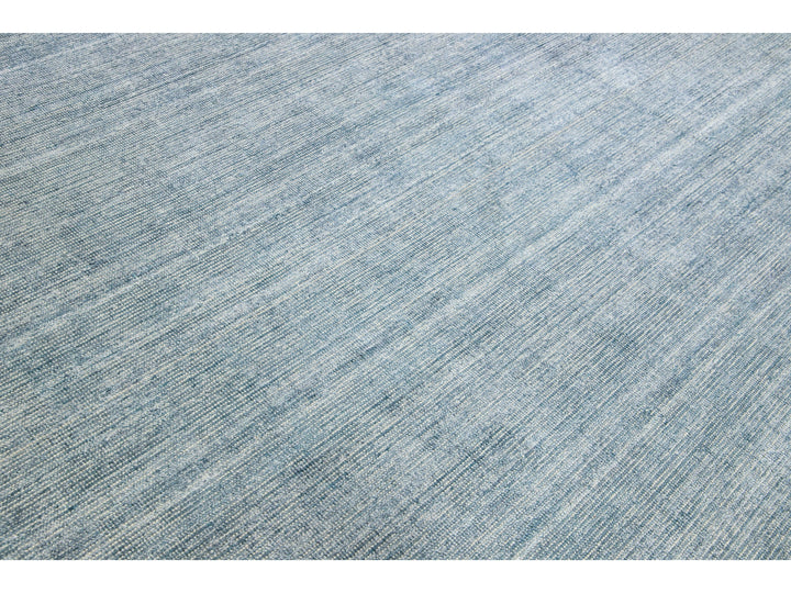 Modern Bamboo & Silk Groove Rug 9 X 12