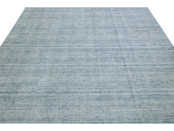 Modern Bamboo & Silk Groove Rug 9 X 12