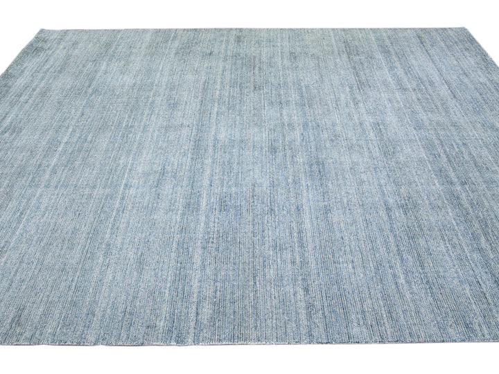 Modern Bamboo & Silk Groove Rug 9 X 12
