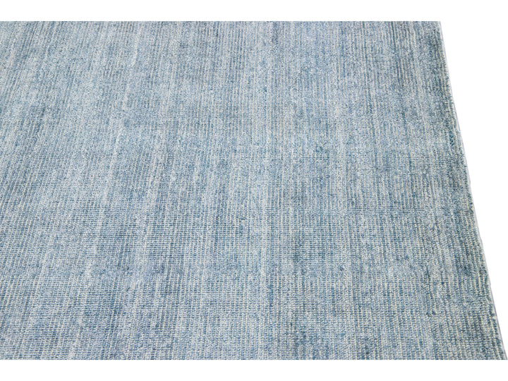 Modern Bamboo & Silk Groove Rug 9 X 12