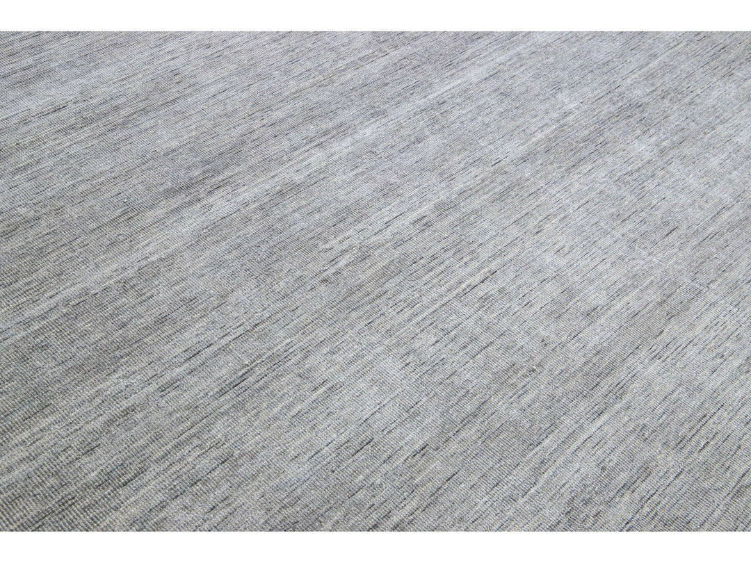 Modern Bamboo & Silk Groove Rug 9 X 12