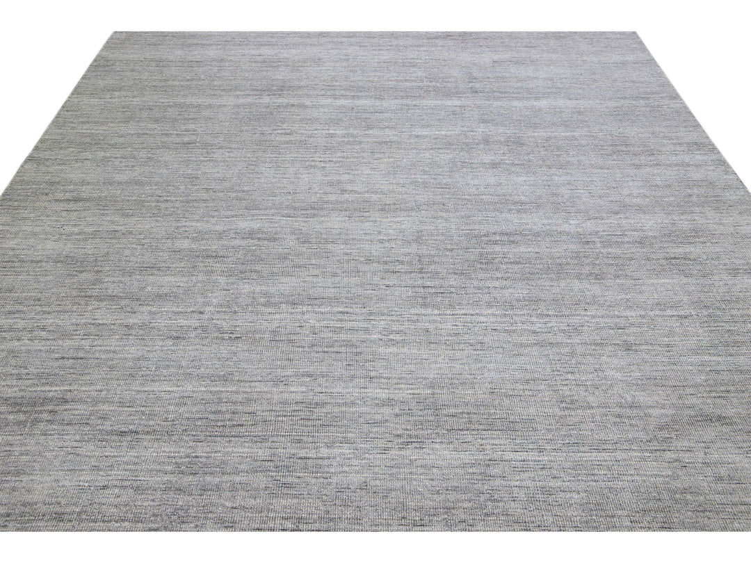 Modern Bamboo & Silk Groove Rug 9 X 12