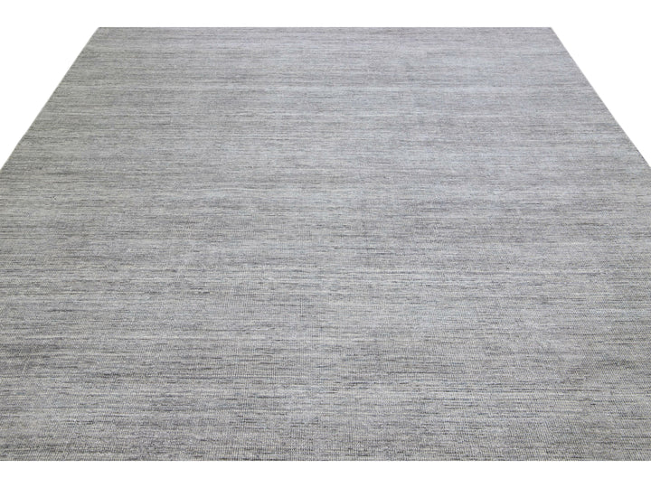 Modern Bamboo & Silk Groove Rug 9 X 12