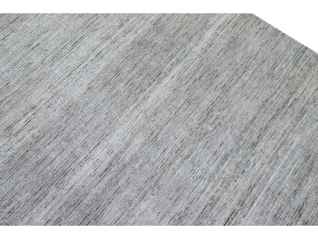 Modern Bamboo & Silk Groove Rug 9 X 12