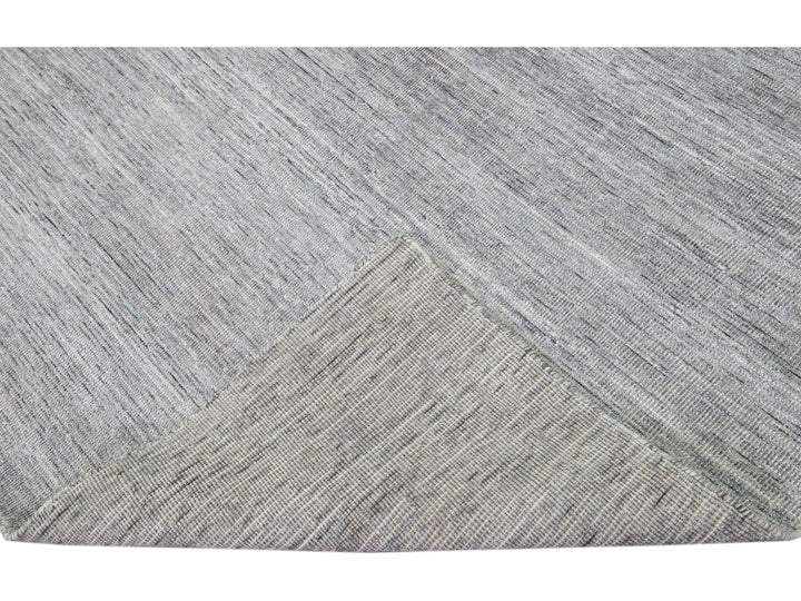 Modern Bamboo & Silk Groove Rug 9 X 12