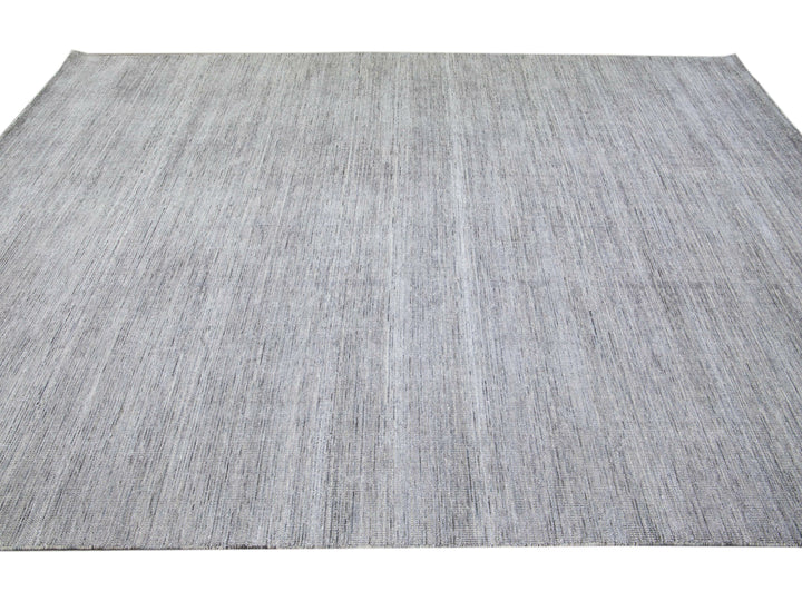 Modern Bamboo & Silk Groove Rug 9 X 12