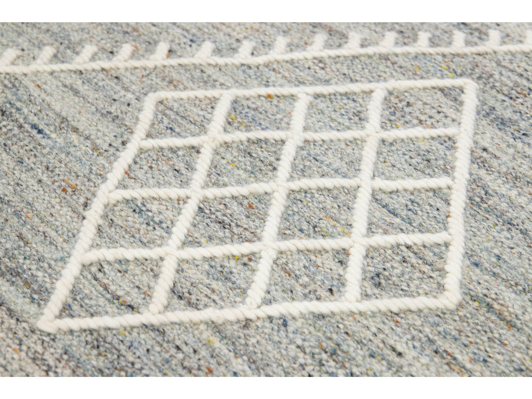 Modern Kilim Wool Rug 12 X 15