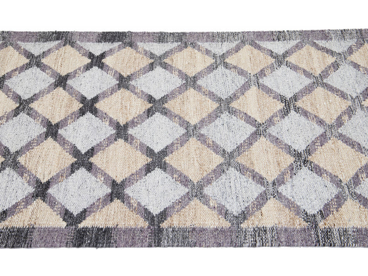 Modern Swedish Style Wool Runner 3 X 22