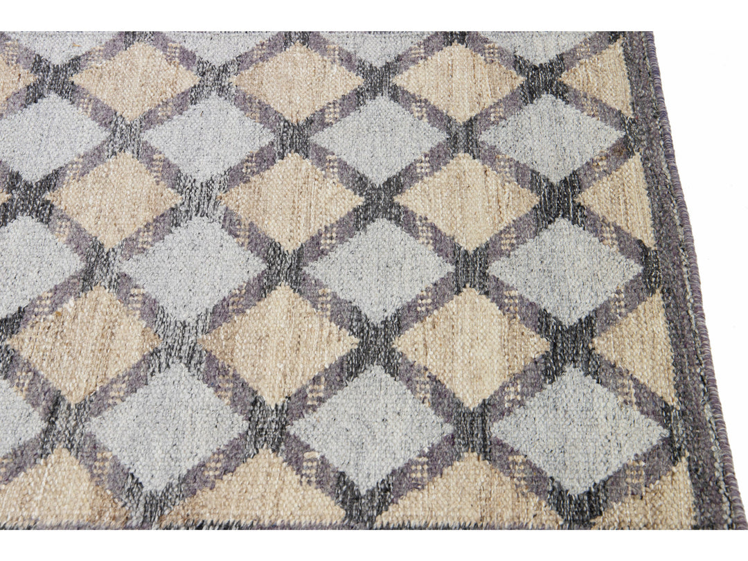 Modern Swedish Style Wool Runner 3 X 22