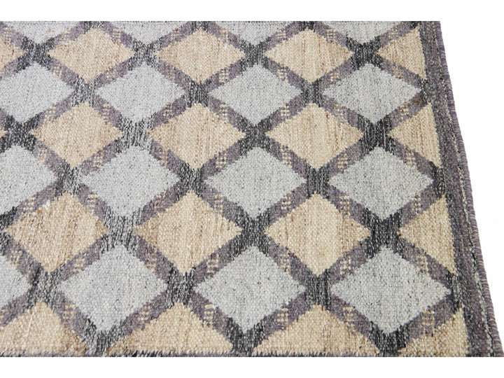 Modern Swedish Style Wool Runner 3 X 22