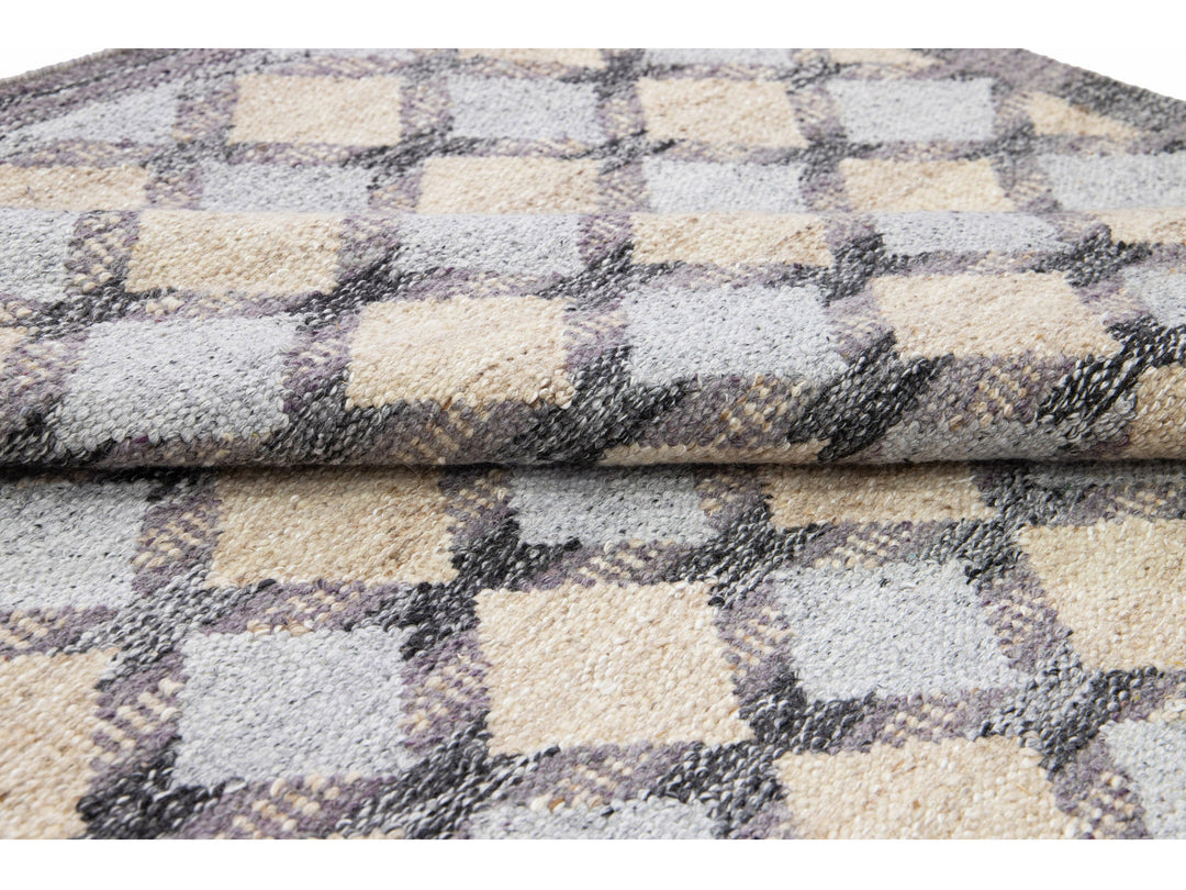 Modern Swedish Wool Rug 12 X 15