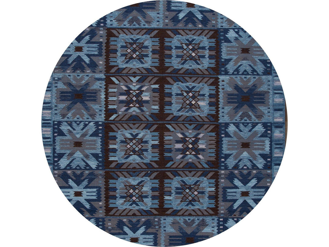 Modern Swedish Wool Rug 9 X 12