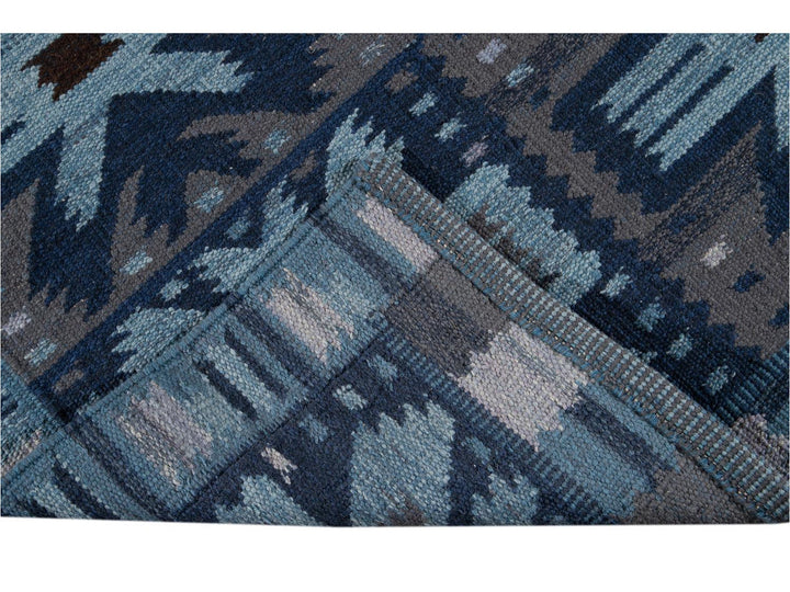 Modern Swedish Wool Rug 9 X 12